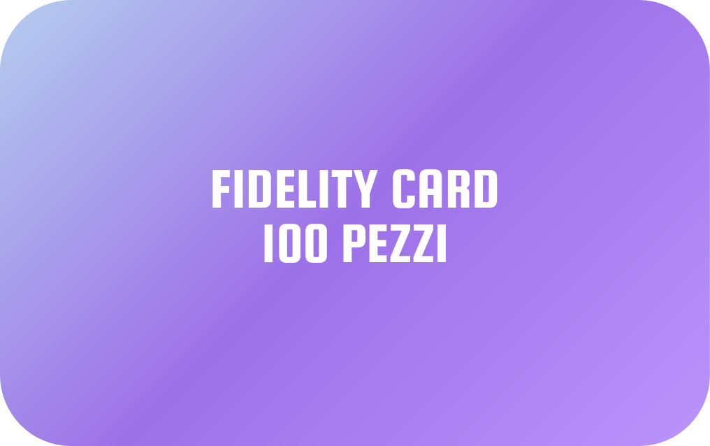 FIDELITY CARD (100 pezzi)