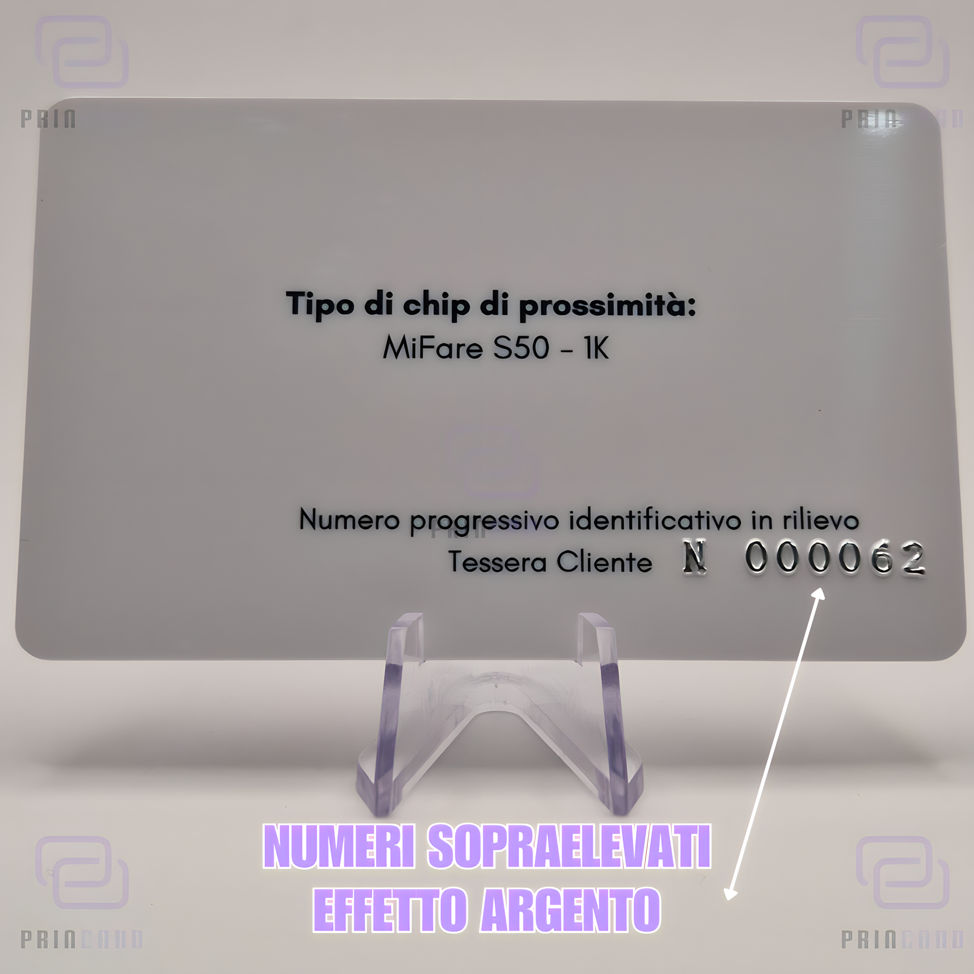 [300 Tessere] Personalizzate in PVC